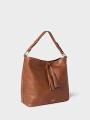 OSPREY LONDON The Vintage Savanna Leather Hobo Brown Bag - Image 3 of 6