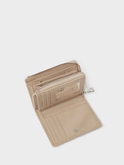 Osprey London Natural The Stella Medium Leather Zip Purse - Image 3 of 5
