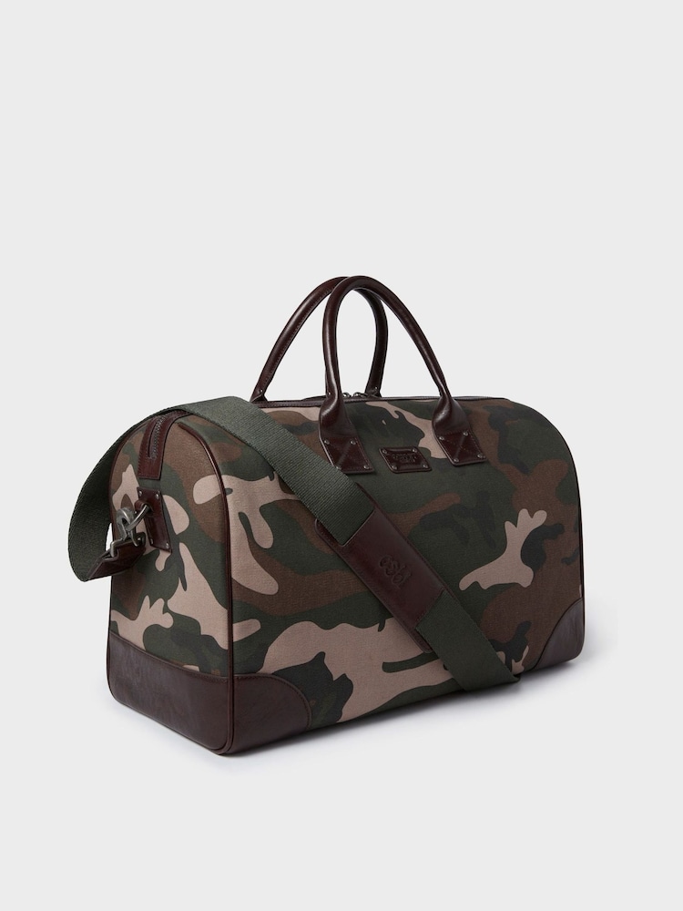 OSPREY LONDON Green The Maverick Canvas and Leather Stowaway Bag - Image 2 of 7