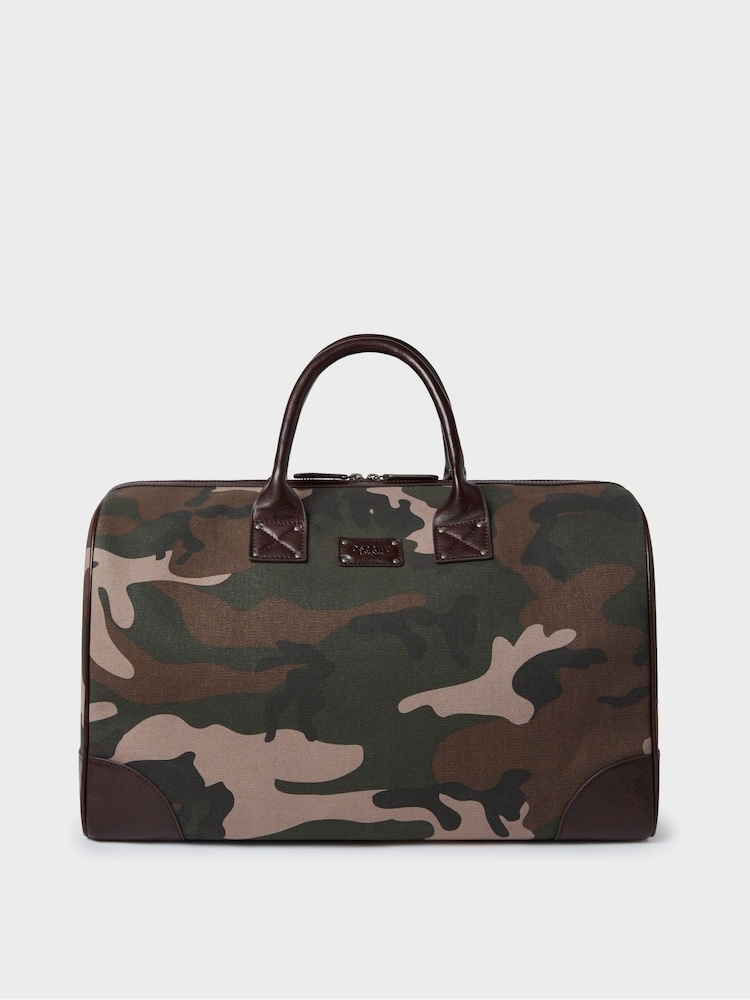 OSPREY LONDON Green The Maverick Canvas and Leather Stowaway Bag - Image 3 of 7