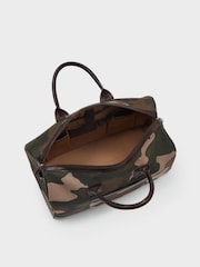 OSPREY LONDON Green The Maverick Canvas and Leather Stowaway Bag - Image 4 of 7