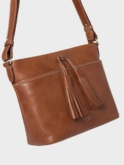 OSPREY LONDON The Vintage Savanna Leather Crossbody Brown Bag - Image 2 of 6