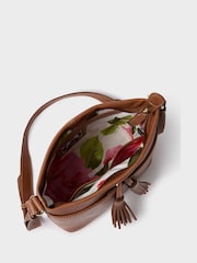 OSPREY LONDON The Vintage Savanna Leather Crossbody Brown Bag - Image 4 of 6