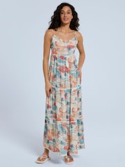 Animal Orange Womens Meave Midi Dress - Image 1 of 4
