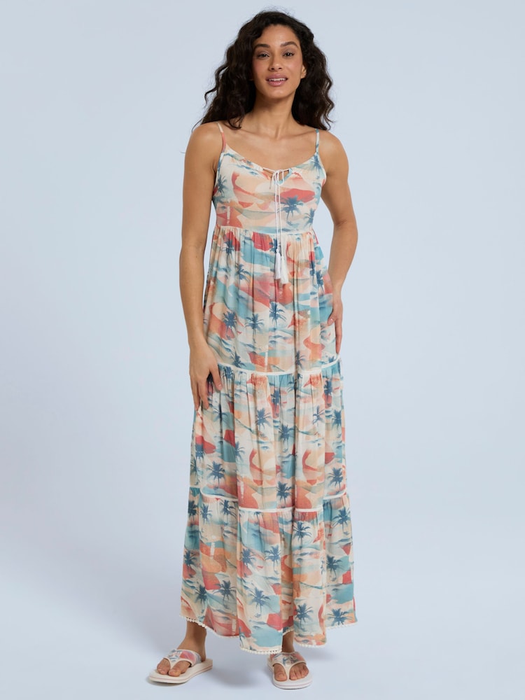 Animal Orange Womens Meave Midi Dress - Image 1 of 4