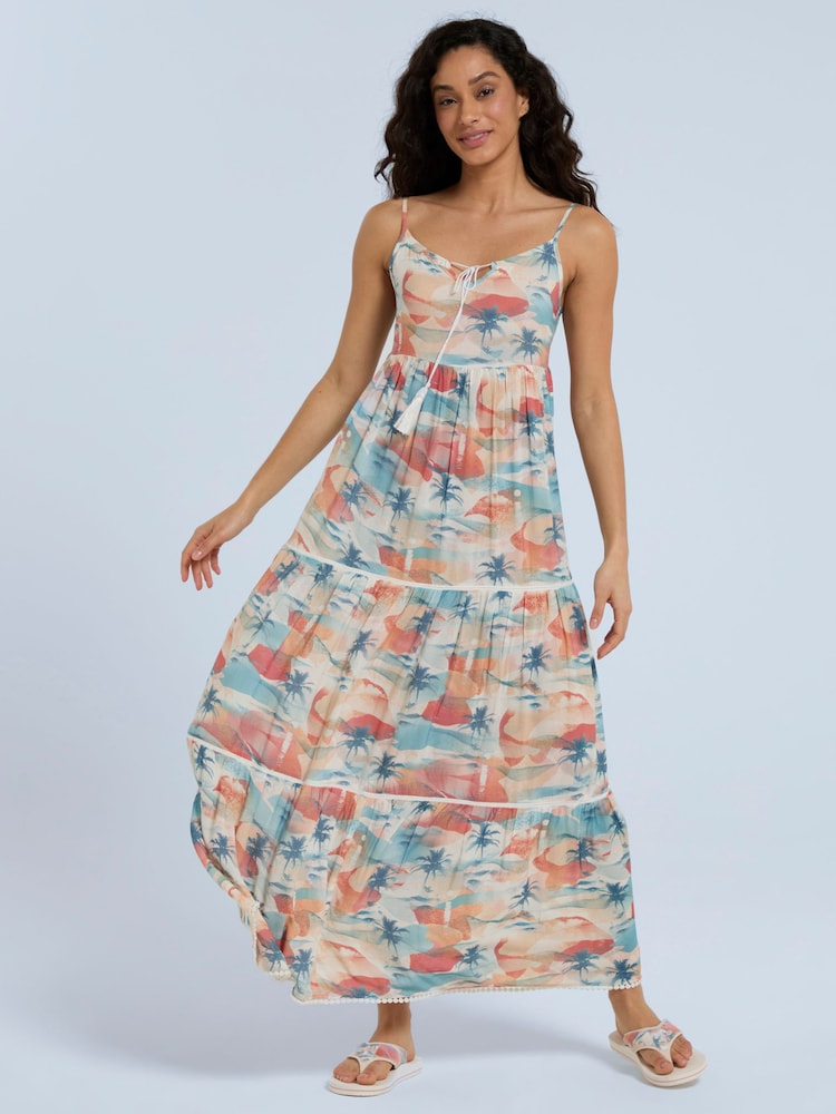 Animal Orange Womens Meave Midi Dress - Image 2 of 4