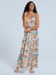 Animal Orange Womens Meave Midi Dress - Image 4 of 4