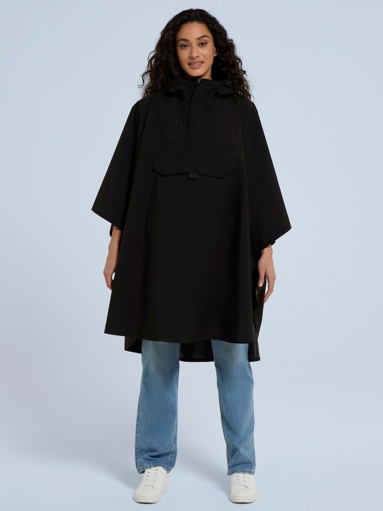 Animal Black Pace Womens Waterproof Poncho - Image 1 of 4
