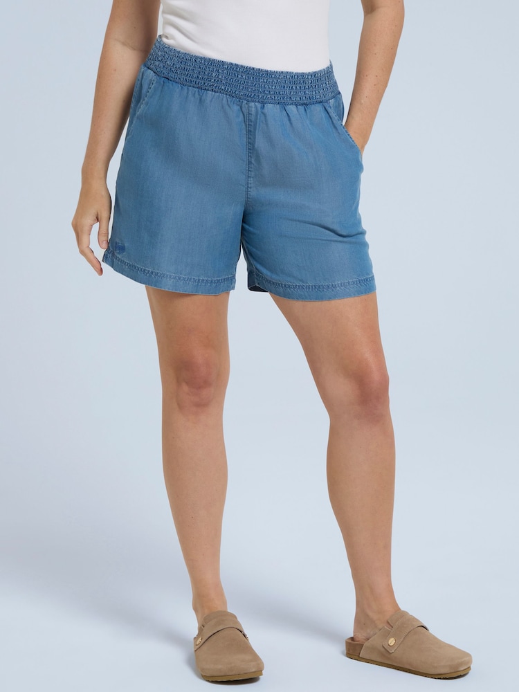 Animal Blue Carmen Womens TENCEL™ Beach Shorts - Image 2 of 4