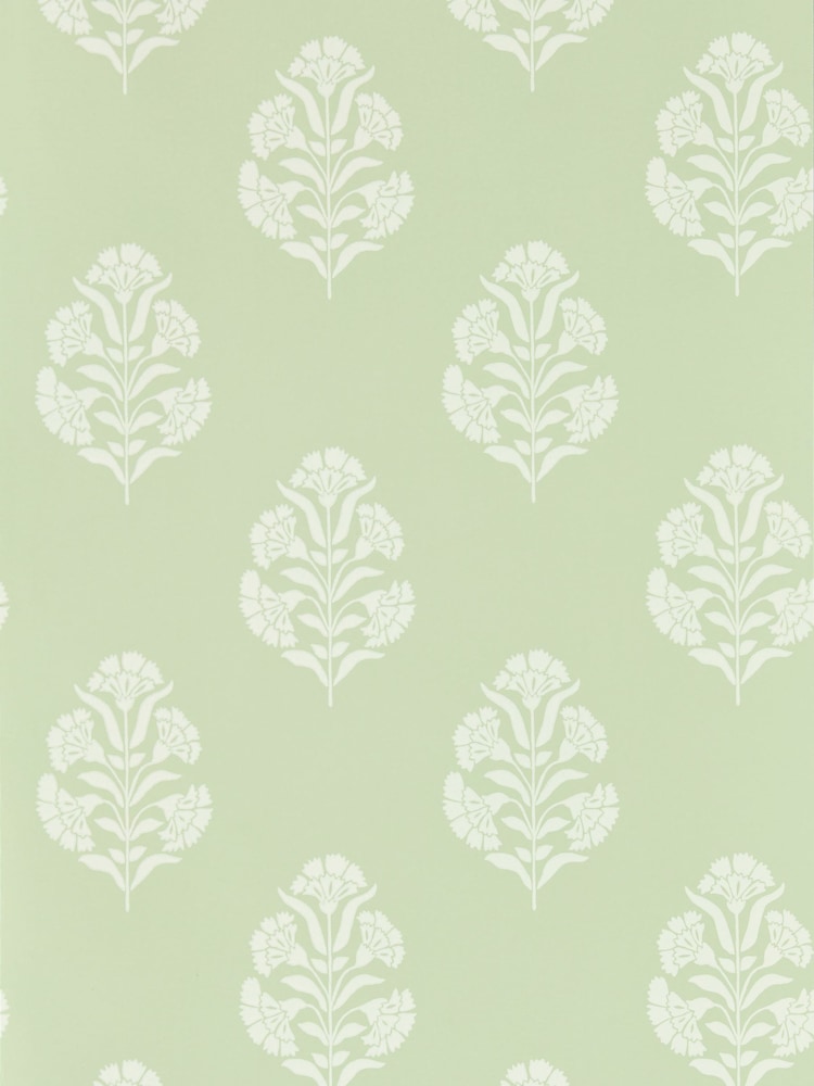 Clarke and Clarke Sage Standen Wallpaper Sample - Image 1 of 1