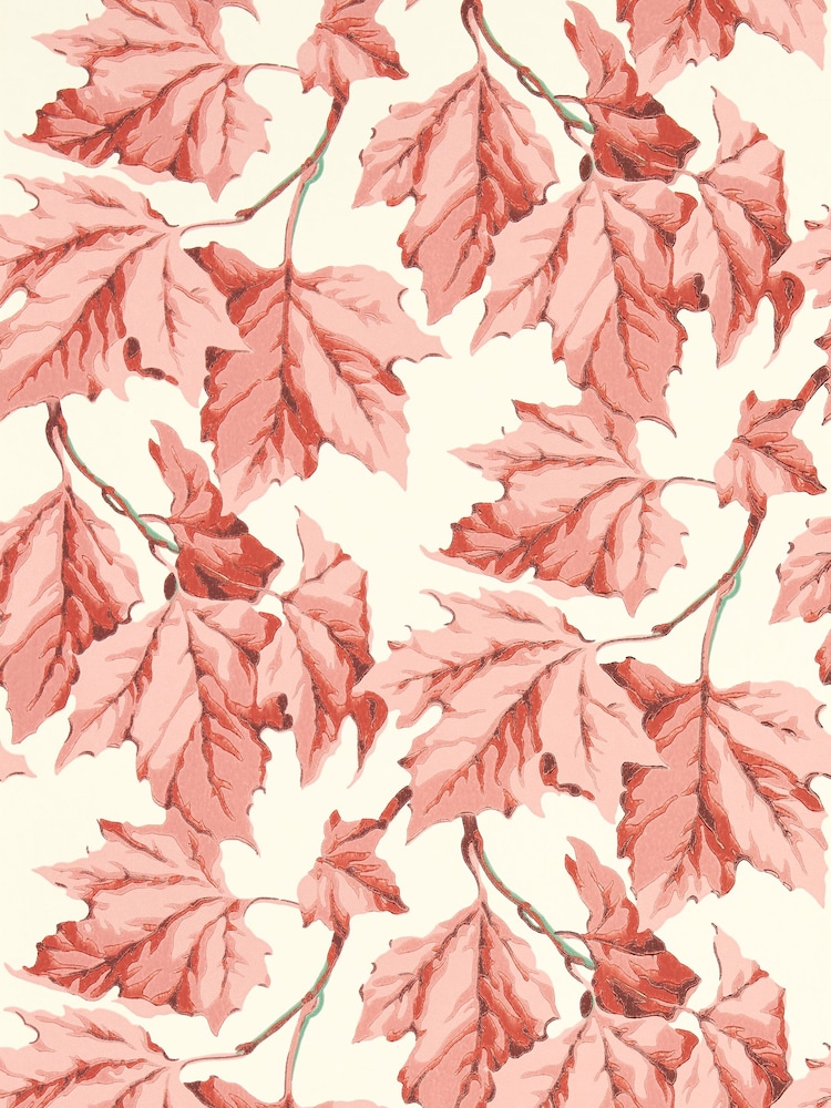 Harlequin Rose Quartz Dappled Leaf Wallpaper Sample - Image 1 of 1