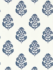 Clarke and Clarke Midnight Standen Wallpaper Sample - Image 1 of 1