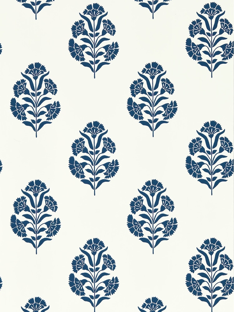 Clarke and Clarke Midnight Standen Wallpaper Sample - Image 1 of 1
