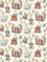 Sanderson Hundreds Thousands Alice In Wonderland Wallpaper Sample - Image 1 of 1
