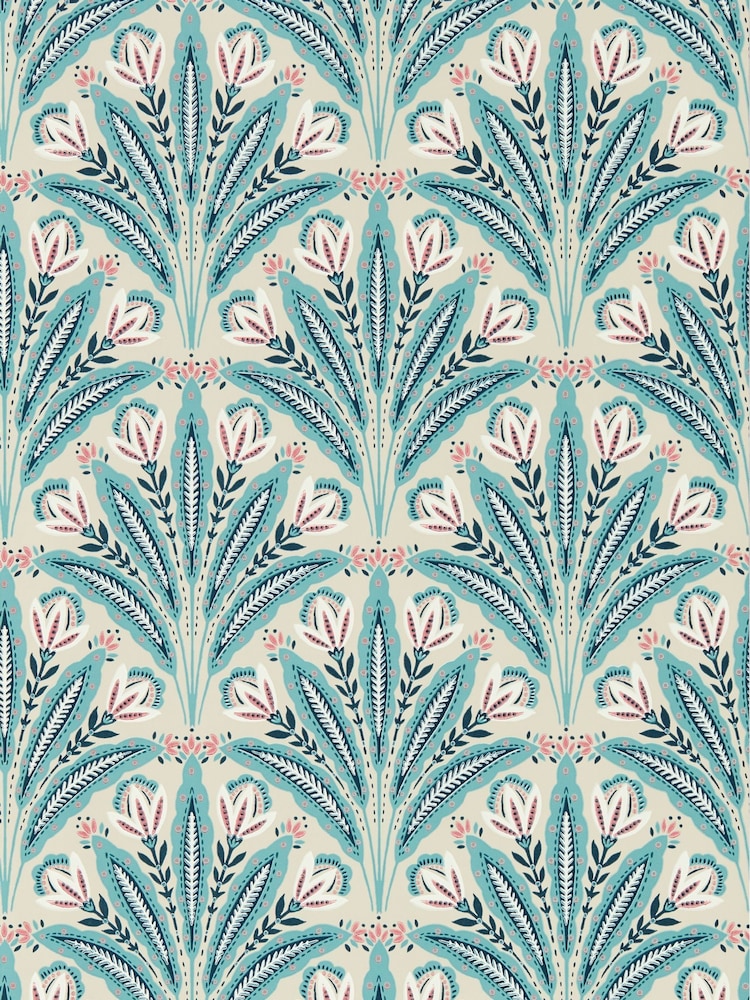 Clarke and Clarke Mineral Attingham Wallpaper Sample - Image 1 of 1