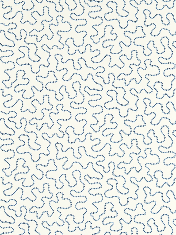 Harlequin Lapis Sky Wiggle Wallpaper Sample - Image 1 of 1
