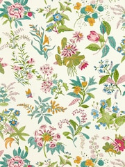 Harlequin Peridot Woodland Floral Wallpaper Sample - Image 1 of 1