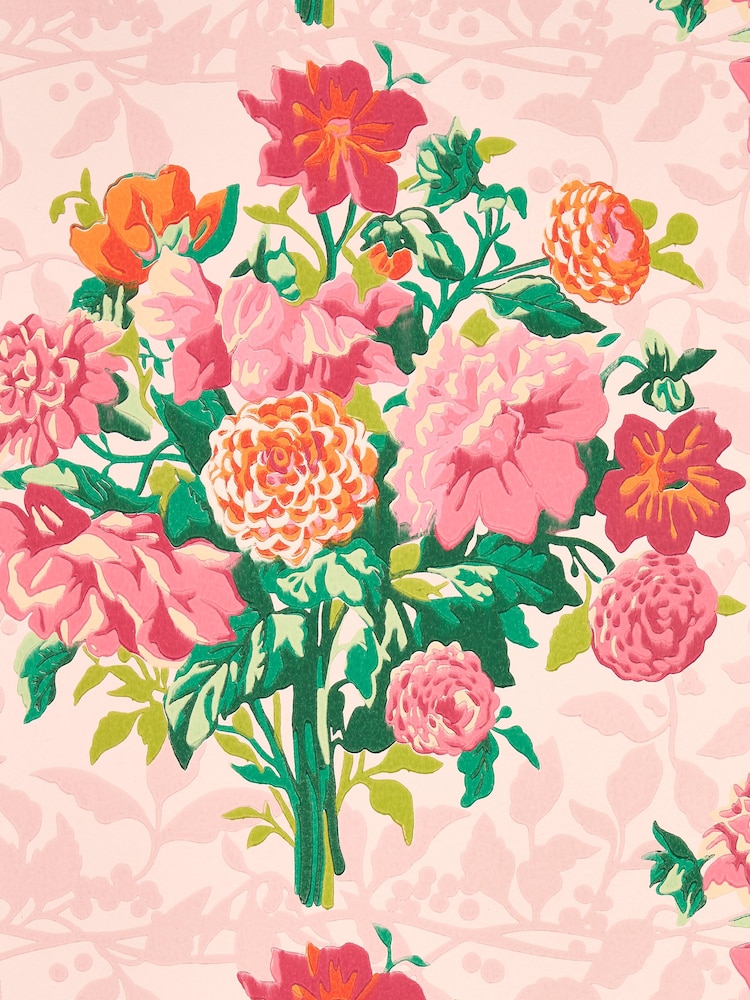 Harlequin Quartz Spinel Dahlia Bunch Wallpaper Sample - Image 1 of 1