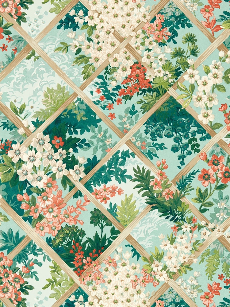 Clarke and Clarke Seaglass Maymont Wallpaper Sample - Image 1 of 1