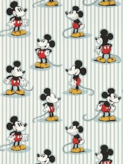 Sanderson Sea Salt Mickey Stripe Wallpaper Sample - Image 1 of 1