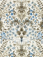 Clarke and Clarke Denim Mirabell Wallpaper Sample - Image 1 of 1