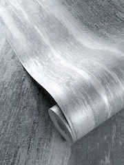 Clarke and Clarke Effetto Pewter Wallpaper Sample - Image 1 of 1