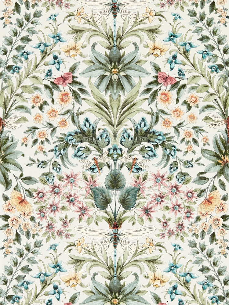 Clarke and Clarke Summer Mirabell Wallpaper Sample - Image 1 of 1