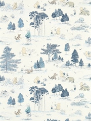 Sanderson Bonbon Blue Winnie The Pooh Wallpaper Sample - Image 1 of 1