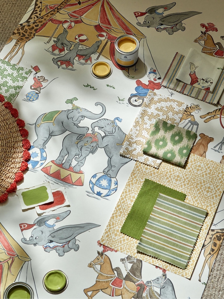 Sanderson Butter Jelly Dumbo Wallpaper Sample - Image 1 of 2