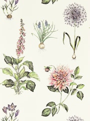 Clarke and Clarke Summer Roseraie Wallpaper Sample - Image 1 of 1