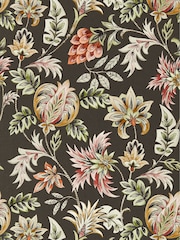 Clarke and Clarke Charcoal Sizergh Wallpaper Sample - Image 1 of 1