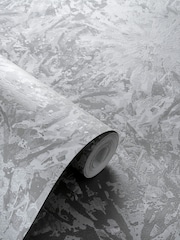 Clarke and Clarke Dipinto Pewter Dipinto Wallpaper Sample - Image 1 of 1