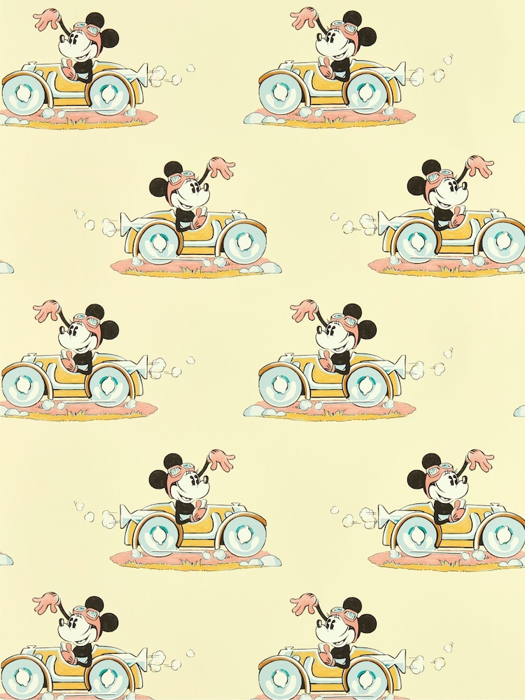 Sanderson Sherbet Minnie On The Move Wallpaper Sample - Image 1 of 1