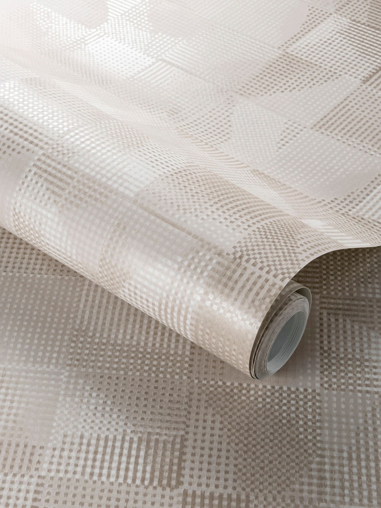 Clarke and Clarke Impatto Natural Impatto Wallpaper Sample - Image 1 of 1