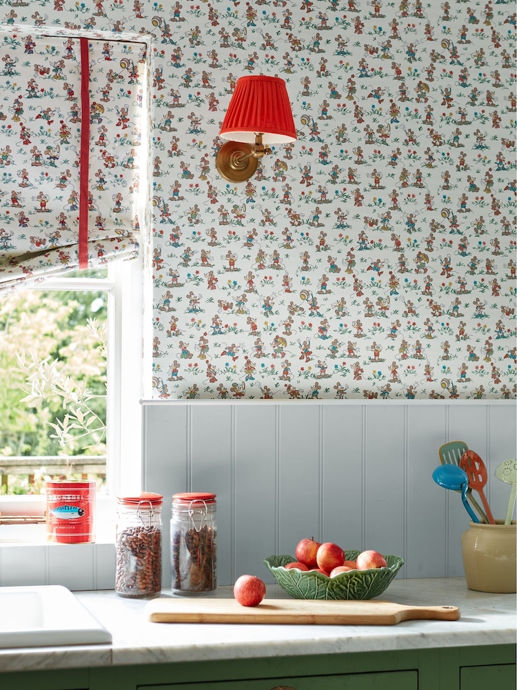 Sanderson Allsorts Mickey & Minnie Wallpaper Sample - Image 1 of 2