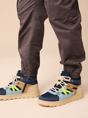 modra - Side Zip Lace-Up Trainers - Slika 2 iz 8