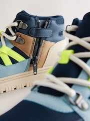 modra - Side Zip Lace-Up Trainers - Slika 7 iz 8