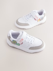 Neutral White Marvel Touch Fastening Elastic Lace Trainers - Image 1 of 5
