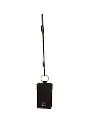 Dolce & Gabbana Leather Logo Plaque Neck Strap Card Coin Black Wallet - Image 5 of 6