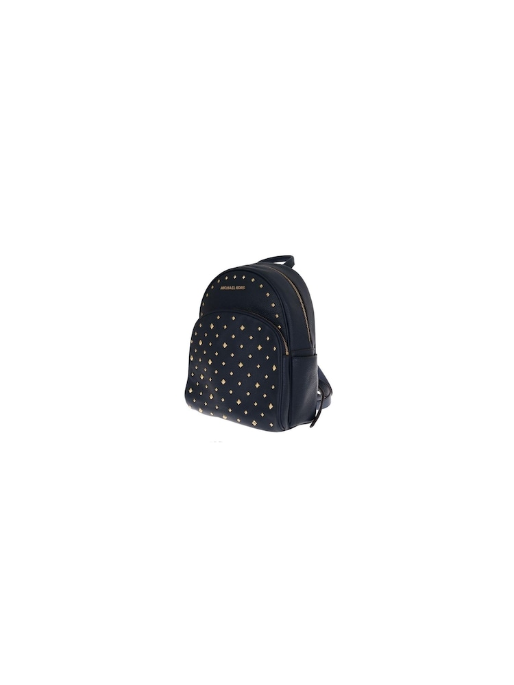 Michael Kors Navy Blue Abbey Leather Backpack Bag - Image 2 of 5