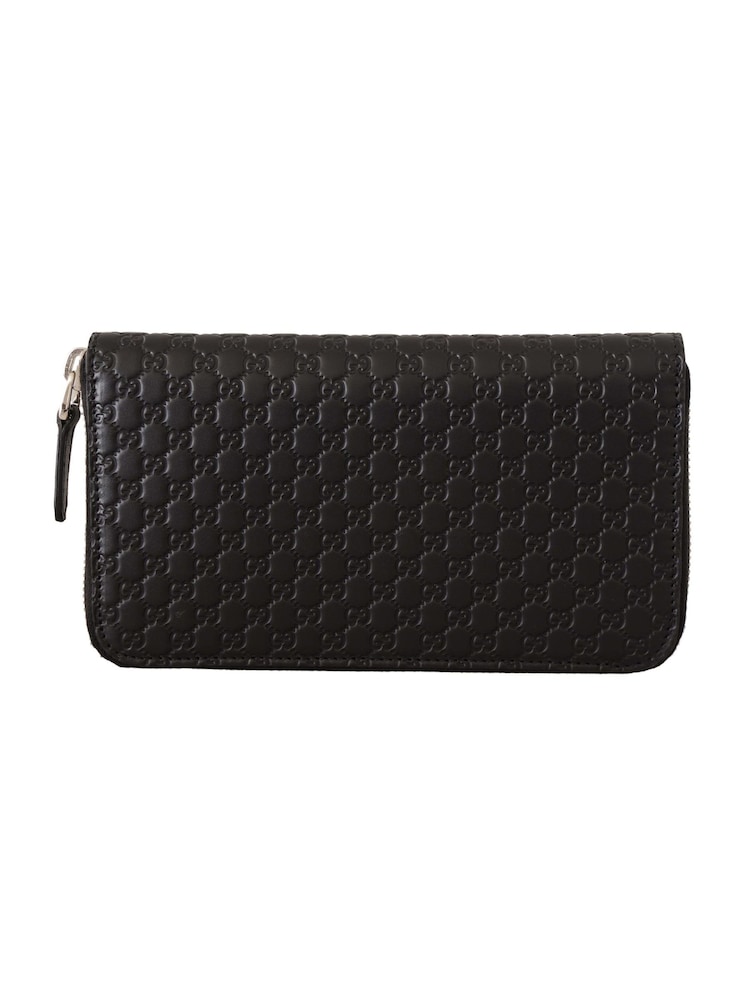 Gucci Black Wallet Microguccissima Leather Zipper Wallet - Image 1 of 6