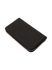 Gucci Black Wallet Microguccissima Leather Zipper Wallet - Image 4 of 6