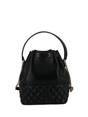 Versace Black Lamb Leather Versace Bucket Shoulder Bag with Medusa Logo - Image 2 of 5