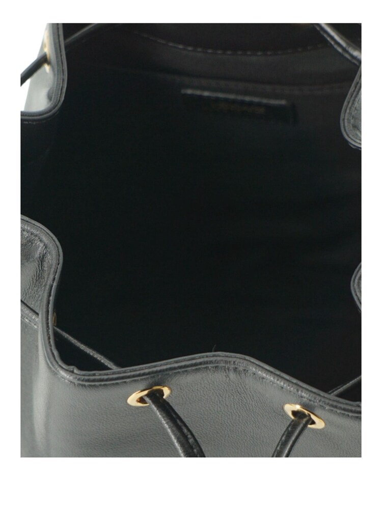 Versace Black Lamb Leather Versace Bucket Shoulder Bag with Medusa Logo - Image 5 of 5