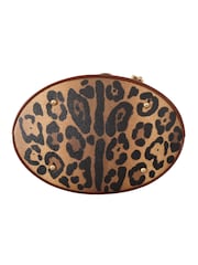 Dolce & Gabbana Leopard Pattern Shopping Tote Hand Bucket Brown Purse - Image 4 of 6