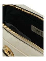 Versace White Small Leather Camera Cross-Body Bag with Gold Tone Hardware - Image 5 of 5