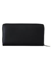 Dolce & Gabbana Black Zip Around Continental Clutch Exotic Leather Wallet - Image 2 of 5