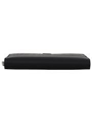 Dolce & Gabbana Black Zip Around Continental Clutch Exotic Leather Wallet - Image 5 of 5