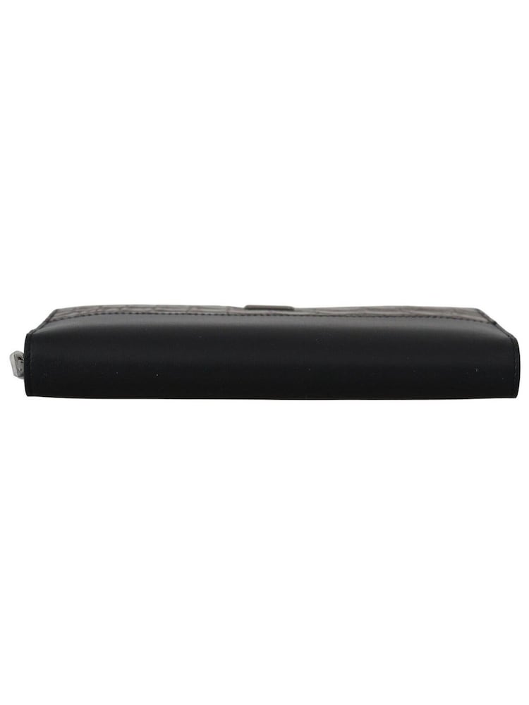 Dolce & Gabbana Black Zip Around Continental Clutch Exotic Leather Wallet - Image 5 of 5 Dolce & Gabbana Black Zip Around Continental Clutch Exotic Leather Wallet - Image 5 of 5