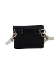 Dolce & Gabbana Blue White Caiman Leather Strap Card Holder Wallet - Image 2 of 6